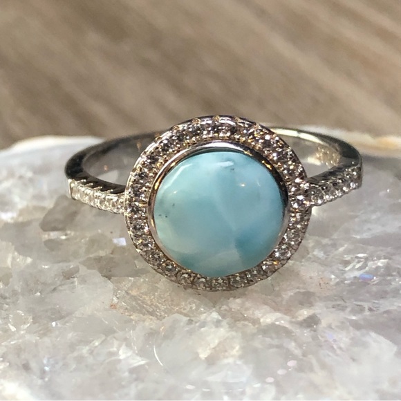 Larimar Sterling Silver Ring - Picture 3 of 12
